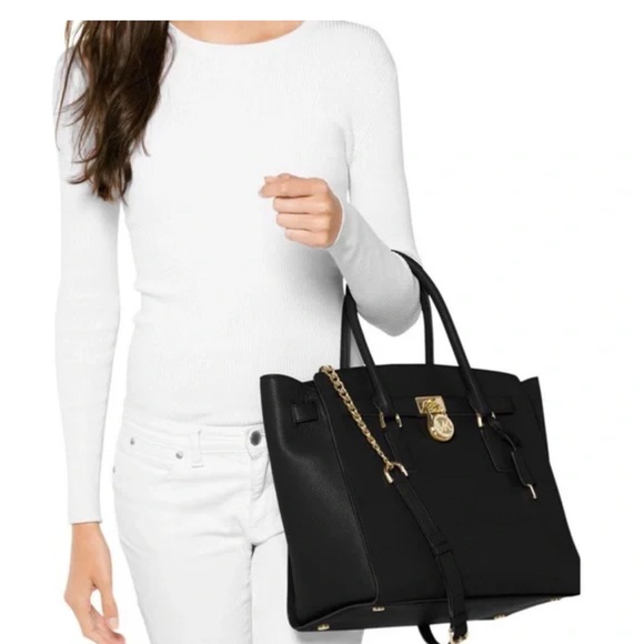 Michael Kors Hampton Large Satchel Bag - Picture 7 of 9